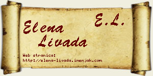 Elena Livada vizit kartica